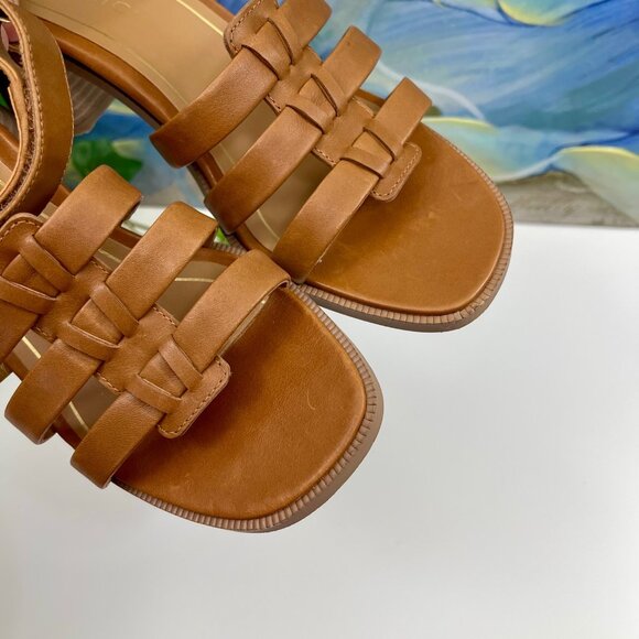 Vionic Maisy Block Heel Strappy Sandals in Tan Size 6 - Picture 9 of 16